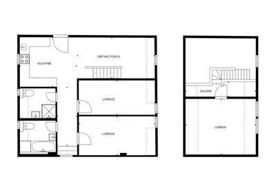 Floor plan of apartment 3 — both levels