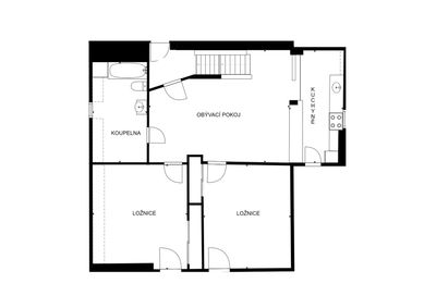 Floor plan of apartment 1