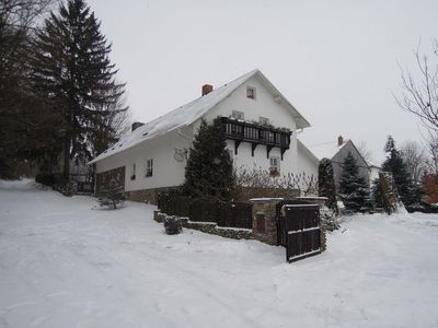 The house under snow